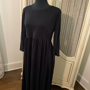 NWT knit black dress